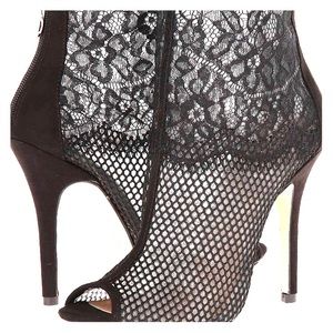 Chinese Laundry Jeopardy- Black Mesh Bootie